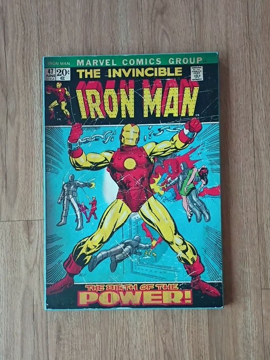 Other - Wooden Wall Hanging Picture! Iron Man Comic